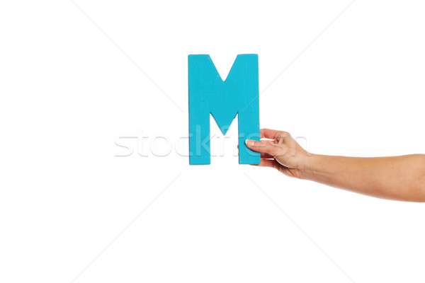 Mână litera m femeie Imagine de stoc © stryjek