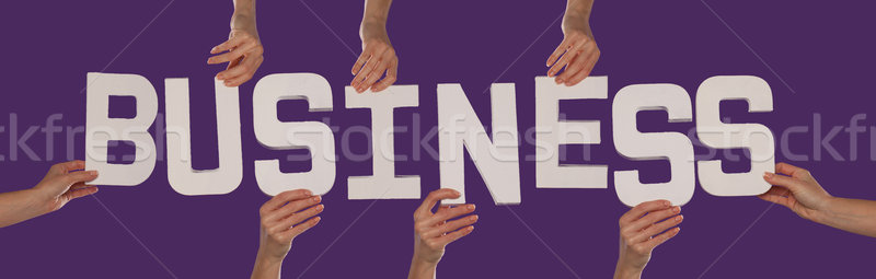 Imagine de stoc: Alb · alfabet · ortografie · afaceri · in · sus · violet