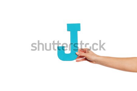 Mână scrisoare femeie izolat Imagine de stoc © stryjek