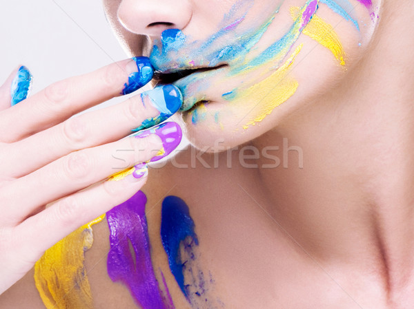 colorfull makeup Stock photo © stryjek