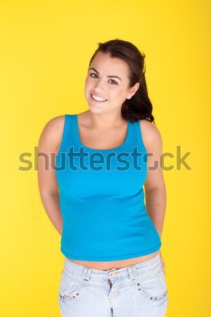 Stock photo: Casual Woman Smiling