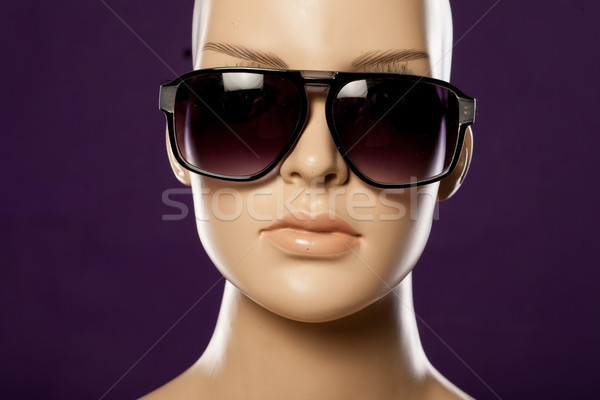 Maniquí moda gafas de sol mujer nina Foto stock © stryjek