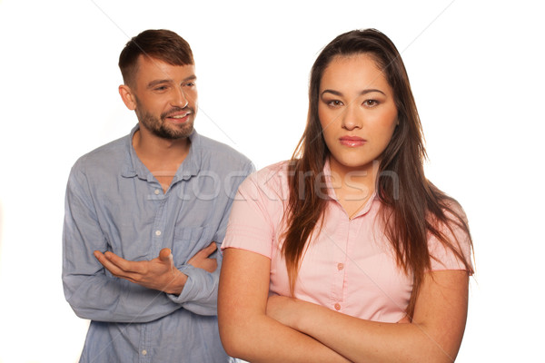 Argument homme parler femme [[stock_photo]] © stryjek