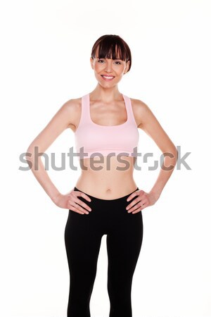 Fit Curvy Woman With Hands On Hips Stock photo © stryjek