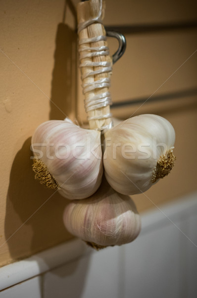 Bunch of fresh garlic bulbs Stock photo © stryjek