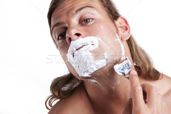 time for shaving Stock photo © stryjek
