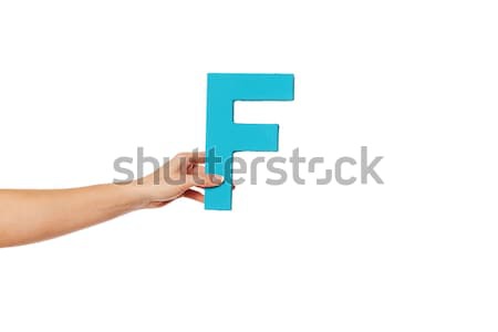 hand holding up the letter R from the bottom Stock photo © stryjek