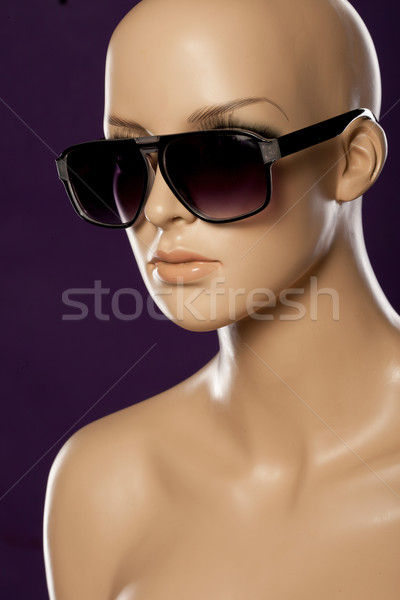 Stockfoto: Etalagepop · mode · zonnebril · vrouw · meisje