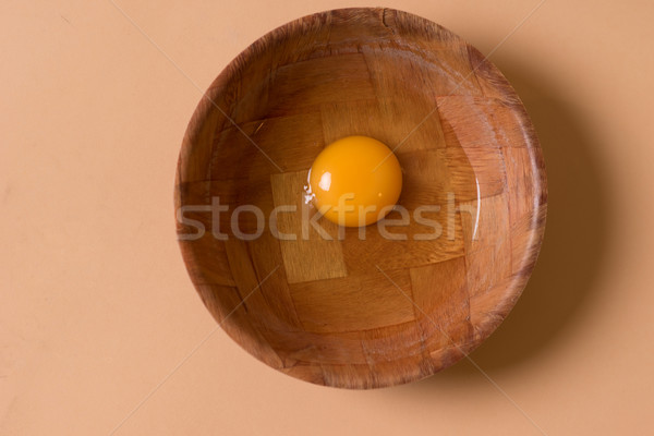 Fresh raw egg in a mixing bowl Stock photo © stryjek