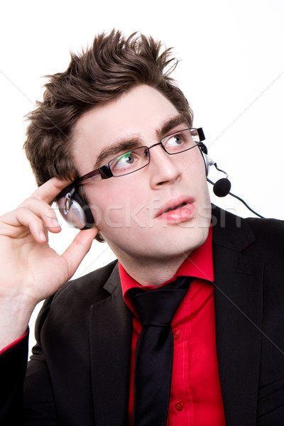 male telemarketer Stock photo © stryjek