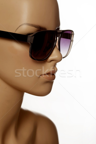 Manekin moda okulary okulary do czytania biały Zdjęcia stock © stryjek