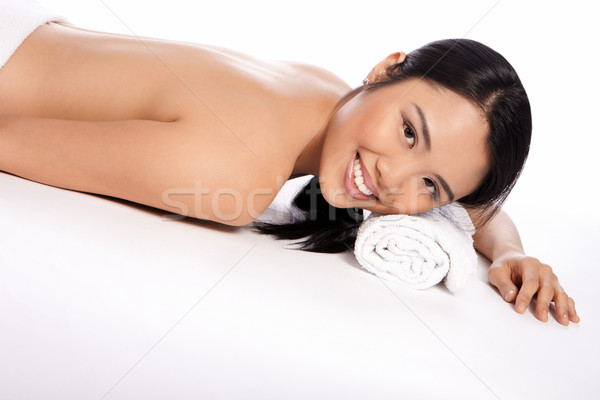 Beautiful Asian woman at a spa Stock photo © stryjek