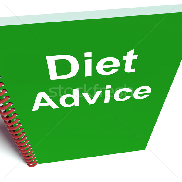 Diet Advice on Notebook Shows Healthy Diets Stock photo © stuartmiles