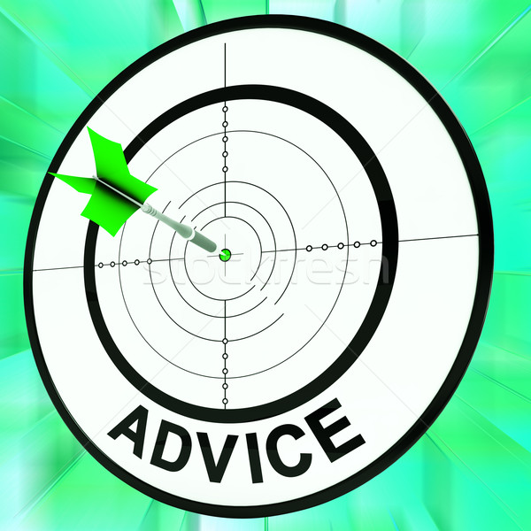 Advice Target Shows Information Faq And Assistance Stock photo © stuartmiles