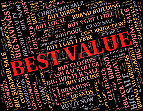 Best Value Represents Number One And Cost Stock photo © stuartmiles