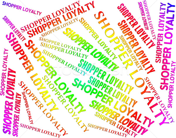 Stock foto: Loyalität · Kunden · Unterstützung · Bedeutung · Wort