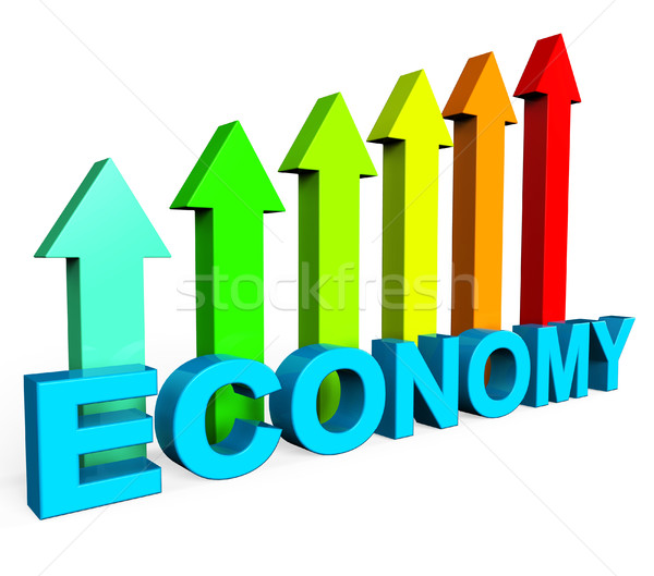 Improve Economy Shows Business Graph And Advance Stock photo © stuartmiles