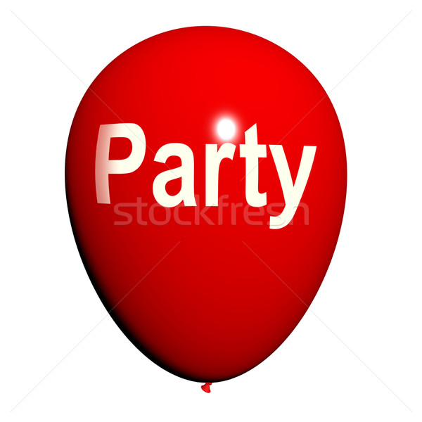 Party Balloon Represents Parties Events and Celebrations Stock photo © stuartmiles
