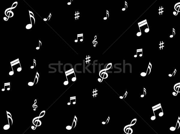 Musical Notes Background Means Melodies Sounds And Notes Stock photo © stuartmiles