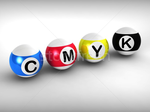 Cmyk Shows Printing And Printer Ink Stock photo © stuartmiles