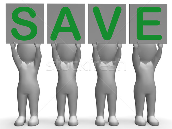 Save Banners Means Special Offers And Discounts Stock photo © stuartmiles