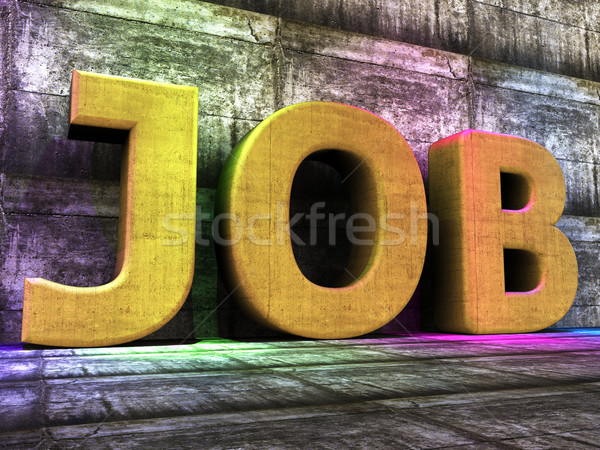 Job Word Represents Employ Me And Hire Stock photo © stuartmiles