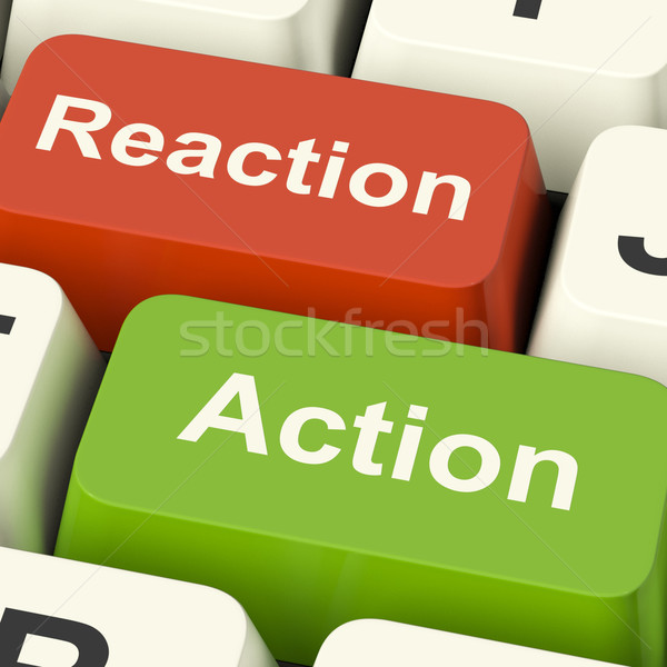 Action ordinateur touches contrôle réaction [[stock_photo]] © stuartmiles