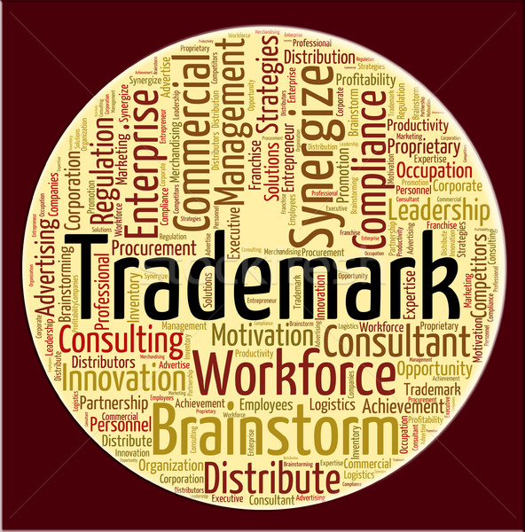 Handelsmerk woord naam embleem merk logo Stockfoto © stuartmiles