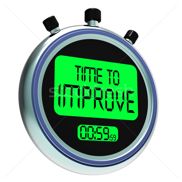 Time To Improve Message Meaning Progress And Improvement Stock photo © stuartmiles
