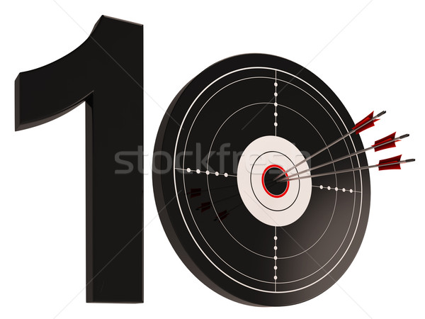 10 rocznicy cel urodziny uroczystości Zdjęcia stock © stuartmiles