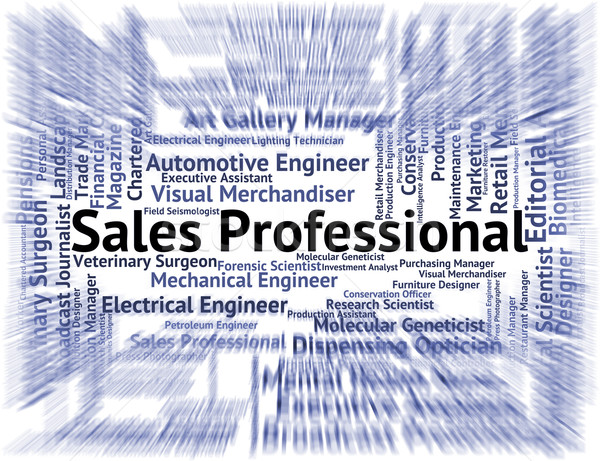 Sales Professional Shows Expertise Job And Marketing Stock photo © stuartmiles