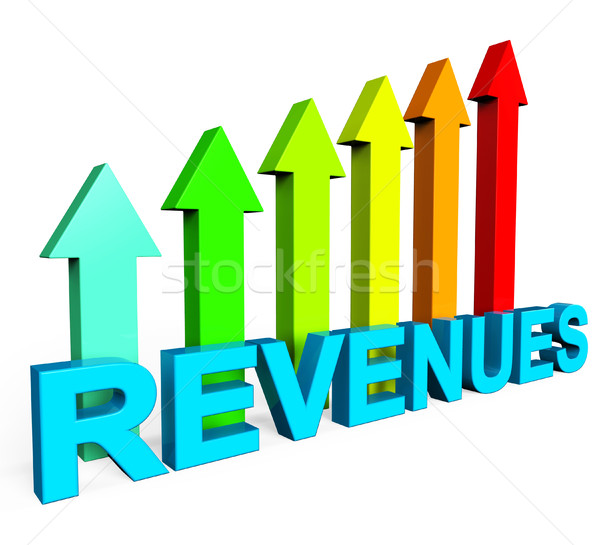 Revenues Increasing Indicates Financial Report And Diagram Stock photo © stuartmiles