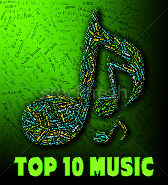 Music Charts Shows Hit Parade And Harmony Stock photo © stuartmiles