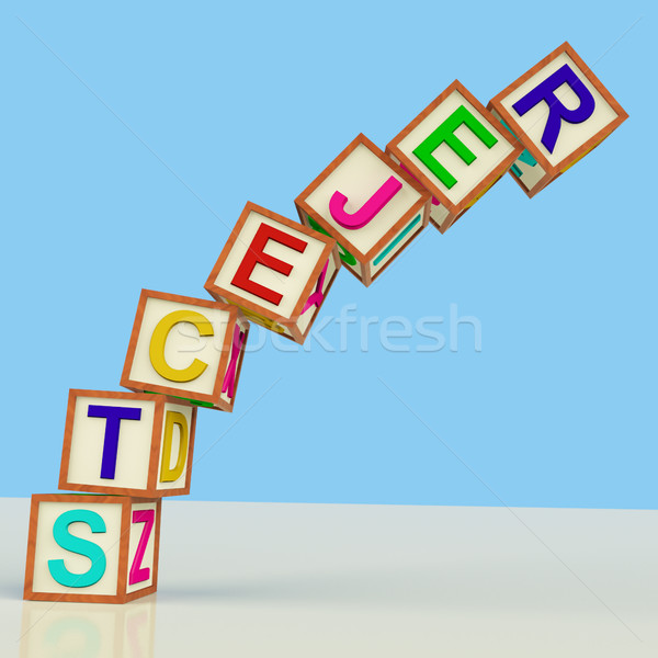 Blocs orthographe relevant symbole échec [[stock_photo]] © stuartmiles