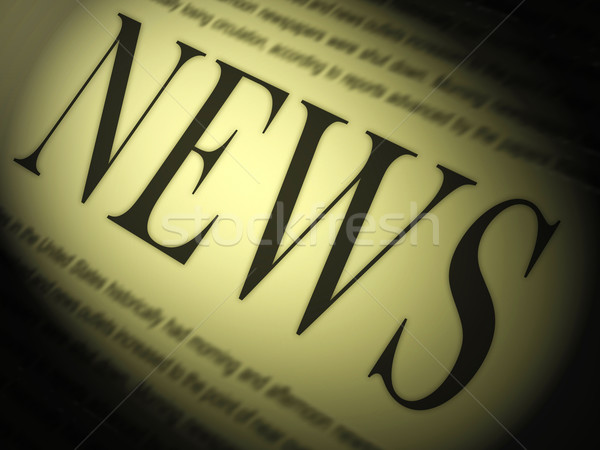Haber kağıdı medya gazetecilik gazeteler haber başlıkları Stok fotoğraf © stuartmiles