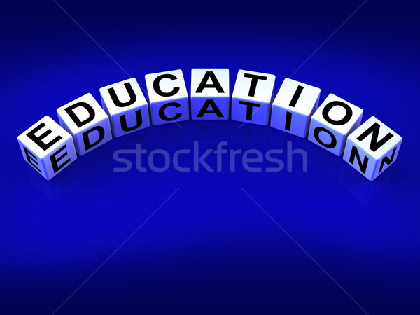 Education Blocks Represent Training and Learning to Educate Stock photo © stuartmiles