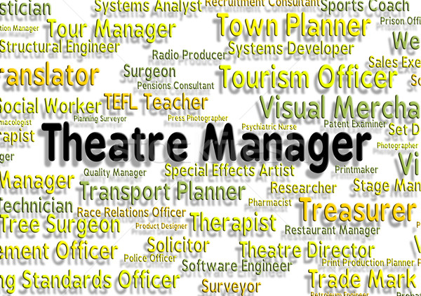 Theatre Manager Shows Stage Work And Chief Stock photo © stuartmiles