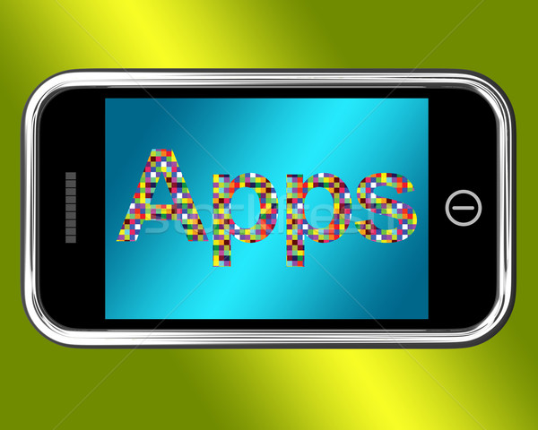 Mobile Phone Apps Smartphone Applications Stock photo © stuartmiles