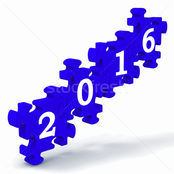 2016 Puzzle Shows New Annual Celebrations Stock photo © stuartmiles