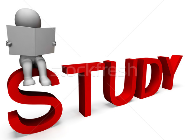 Study Word Showing Education Or Learning Stock photo © stuartmiles