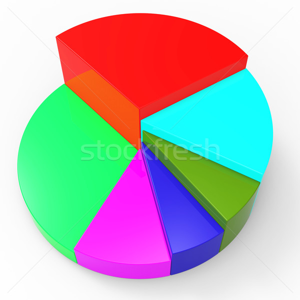 Kördiagram adat beruházás trend jelentés üzleti grafikon Stock fotó © stuartmiles