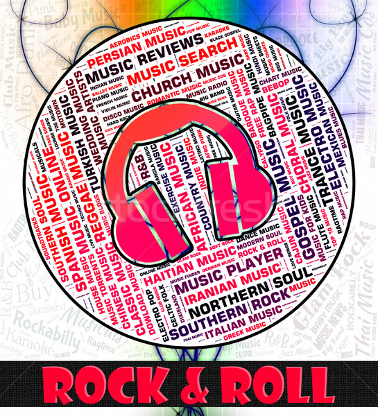 Rock And Roll Represents Sound Track And Acoustic Stock photo © stuartmiles