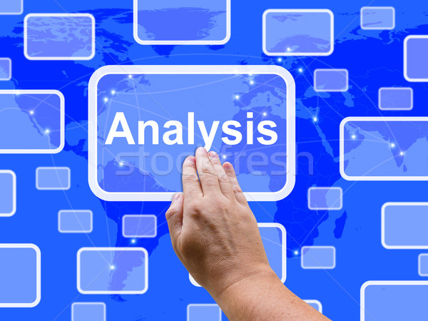 Analysis Touch Screen Shows Probe Examination Stock photo © stuartmiles