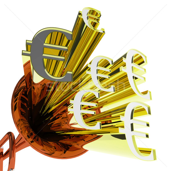 Euro Sign Means European Finances And Currency Stock photo © stuartmiles