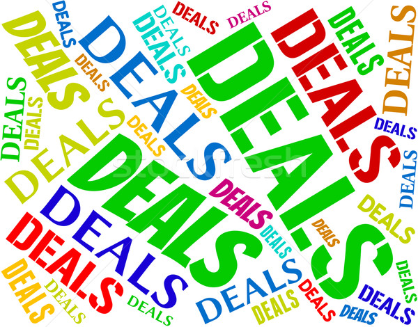 Deals Words Represents Agreement Text And Dealings Stock photo © stuartmiles