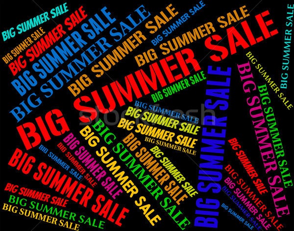 Big Summer Sale Shows Hot Weather And Bargains Stock photo © stuartmiles