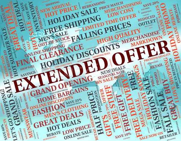 Extended Offer Means Save Sales And Savings Stock photo © stuartmiles