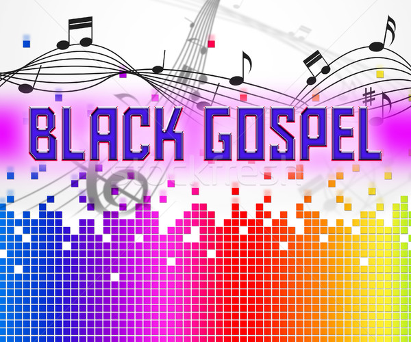 Black Gospel Shows Sound Track And Audio Stock photo © stuartmiles