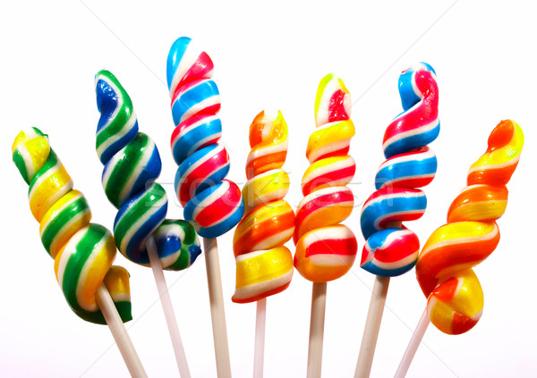 Sticks Of Twisted Multicoloured Candy Stock photo © stuartmiles
