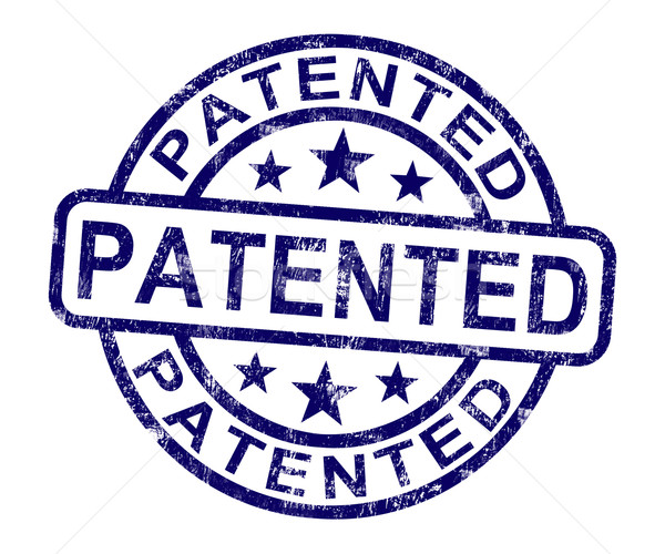 Patented Stamp Showing Registered Patent Or Trademark Stock photo © stuartmiles